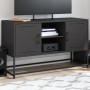 Mueble para TV de acero negro 100,5x39x60,5 cm en Muebles TV | Comprar online en Foro24