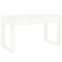 Banco de jardín madera maciza de pino blanco 80x38x45 cm de vidaXL, Bancos de jardín - Ref: Foro24-825087, Precio: 66,79 €, D...