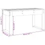 Banco de jardín madera maciza de pino blanco 80x38x45 cm de vidaXL, Bancos de jardín - Ref: Foro24-825087, Precio: 66,79 €, D...