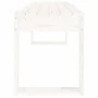 Gartenbank Massives Zirbenholz weiß 110x38x45 cm von vidaXL, Gartenbänke - Ref: Foro24-825094, Preis: 77,44 €, Rabatt: %