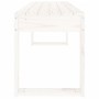 Gartenbank Massives Zirbenholz weiß 110x38x45 cm von vidaXL, Gartenbänke - Ref: Foro24-825094, Preis: 80,25 €, Rabatt: %