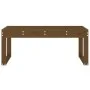 Solid pine wood garden bench in honey brown color, 110x38x45 cm. by vidaXL, garden benches - Ref: Foro24-825096, Price: 80,37...