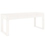 Gartenbank Massives Zirbenholz weiß 110x38x45 cm von vidaXL, Gartenbänke - Ref: Foro24-825094, Preis: 80,25 €, Rabatt: %