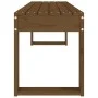 Solid pine wood garden bench in honey brown color, 110x38x45 cm. by vidaXL, garden benches - Ref: Foro24-825096, Price: 80,37...