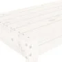 Gartenbank Massives Zirbenholz weiß 110x38x45 cm von vidaXL, Gartenbänke - Ref: Foro24-825094, Preis: 77,44 €, Rabatt: %