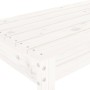 Gartenbank Massives Zirbenholz weiß 110x38x45 cm von vidaXL, Gartenbänke - Ref: Foro24-825094, Preis: 80,25 €, Rabatt: %