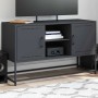Mueble para TV de acero gris antracita 100,5x39x60,5 cm