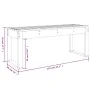 Gartenbank Massives Zirbenholz weiß 110x38x45 cm von vidaXL, Gartenbänke - Ref: Foro24-825094, Preis: 77,44 €, Rabatt: %