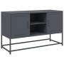 Mueble para TV de acero gris antracita 100,5x39x60,5 cm