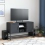 Mueble para TV de acero gris antracita 100,5x39x60,5 cm