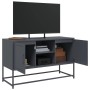 Mueble para TV de acero gris antracita 100,5x39x60,5 cm
