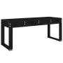 Gartenbank aus massivem schwarzem Kiefernholz 110x38x45 cm von vidaXL, Gartenbänke - Ref: Foro24-825097, Preis: 66,91 €, Raba...