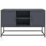 Mueble para TV de acero gris antracita 100,5x39x60,5 cm