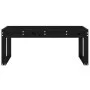 Garden bench solid black pine wood 110x38x45 cm by vidaXL, garden benches - Ref: Foro24-825097, Price: 66,91 €, Discount: %