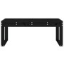 Gartenbank aus massivem schwarzem Kiefernholz 110x38x45 cm von vidaXL, Gartenbänke - Ref: Foro24-825097, Preis: 67,80 €, Raba...