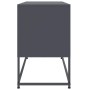 Mueble para TV de acero gris antracita 100,5x39x60,5 cm