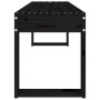 Gartenbank aus massivem schwarzem Kiefernholz 110x38x45 cm von vidaXL, Gartenbänke - Ref: Foro24-825097, Preis: 67,80 €, Raba...