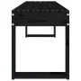 Gartenbank aus massivem schwarzem Kiefernholz 110x38x45 cm von vidaXL, Gartenbänke - Ref: Foro24-825097, Preis: 66,91 €, Raba...