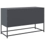 Mueble para TV de acero gris antracita 100,5x39x60,5 cm