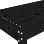 Garden bench solid black pine wood 110x38x45 cm by vidaXL, garden benches - Ref: Foro24-825097, Price: 66,91 €, Discount: %