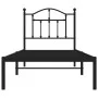 Bettgestell mit schwarzem Metallkopfteil 80x200 cm von vidaXL, Betten und Lattenroste - Ref: Foro24-353430, Preis: 77,00 €, R...