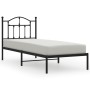 Estructura de cama con cabecero metal negro 90x190 cm de vidaXL, Camas y somieres - Ref: Foro24-353431, Precio: 79,50 €, Desc...