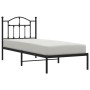 Estructura de cama con cabecero metal negro 90x190 cm de vidaXL, Camas y somieres - Ref: Foro24-353431, Precio: 79,50 €, Desc...