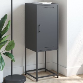 Aparador de acero gris antracita 36x39x107 cm Aparador de acero gris antracita 36x39x107 cm