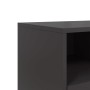Mueble para TV de acero negro 100,5x39x60,5 cm