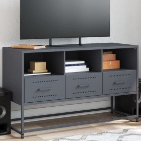 Mueble para TV de acero gris antracita 100,5x39x60,5 cm Mueble para TV de acero gris antracita 100,5x39x60,5 cm
