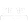 White metal bed frame with headboard 200x200 cm by vidaXL, Beds and slatted bases - Ref: Foro24-353495, Price: 130,29 €, Disc...
