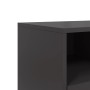 Mueble para TV de acero negro 68x39x60,5 cm