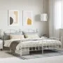 Estructura cama metal con cabecero y pie cama blanco 193x203 cm de vidaXL, Camas y somieres - Ref: Foro24-353512, Precio: 124...