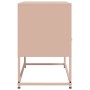 Mueble para TV de acero rosa 68x39x60,5 cm