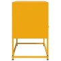 Mueble para TV de acero amarillo mostaza 68x39x60,5 cm