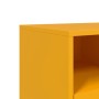 Mueble para TV de acero amarillo mostaza 68x39x60,5 cm