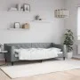 Sofá cama tela gris claro 80x200 cm de vidaXL, Camas y somieres - Ref: Foro24-354156, Precio: 183,21 €, Descuento: %