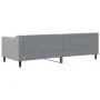 Sofá cama tela gris claro 80x200 cm de vidaXL, Camas y somieres - Ref: Foro24-354156, Precio: 183,21 €, Descuento: %