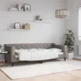Sofá cama tela gris taupe 80x200 cm de vidaXL, Camas y somieres - Ref: Foro24-354159, Precio: 181,31 €, Descuento: %
