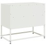 Mueble para TV de acero blanco 68x39x60,5 cm