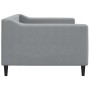 Sofá cama tela gris claro 90x200 cm