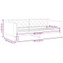 Light gray fabric sofa bed 90x200 cm by vidaXL, Beds and slatted bases - Ref: Foro24-354161, Price: 186,58 €, Discount: %