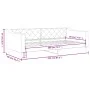 Cream fabric sofa bed 80x200 cm by vidaXL, Beds and slatted bases - Ref: Foro24-354160, Price: 182,60 €, Discount: %