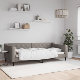 Taupegraues Schlafsofa aus Stoff, 90 x 200 cm von vidaXL, Betten und Lattenroste - Ref: Foro24-354164, Preis: 187,50 €, Rabat...