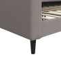 Sofá cama tela gris taupe 90x200 cm de vidaXL, Camas y somieres - Ref: Foro24-354164, Precio: 187,50 €, Descuento: %
