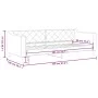Sofá cama tela gris taupe 90x200 cm de vidaXL, Camas y somieres - Ref: Foro24-354164, Precio: 184,73 €, Descuento: %