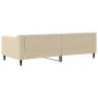 Sofá cama tela color crema 90x200 cm de vidaXL, Camas y somieres - Ref: Foro24-354165, Precio: 186,90 €, Descuento: %