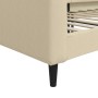 Cream fabric sofa bed 90x200 cm by vidaXL, Beds and slatted bases - Ref: Foro24-354165, Price: 186,90 €, Discount: %
