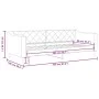 Schlafsofa aus cremefarbenem Stoff, 90 x 200 cm von vidaXL, Betten und Lattenroste - Ref: Foro24-354165, Preis: 185,44 €, Rab...