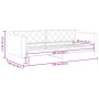 Sofá cama tela color crema 90x200 cm de vidaXL, Camas y somieres - Ref: Foro24-354165, Precio: 186,90 €, Descuento: %